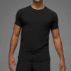 T-shirt à col rond et Manches courtes Alo Vapor - Noir