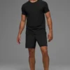 T-shirt à col rond et Manches courtes Alo Vapor - Noir
