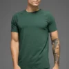 T-shirt à col rond et manches courtes Alo Vapor - Vert trèfle