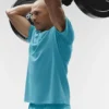 T-shirt à col rond et manches courtes Conquer Reform - Blue Breeze