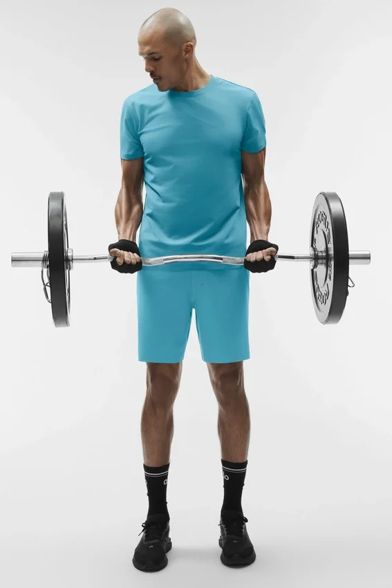 T-shirt à col rond et manches courtes Conquer Reform - Blue Breeze