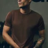 T-shirt à col rond et manches courtes Conquer Reform - Brownstone