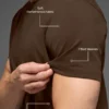 T-shirt à col rond et manches courtes Conquer Reform - Espresso
