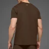 T-shirt à col rond et manches courtes Conquer Reform - Espresso