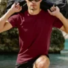 T-shirt à col rond et Manches courtes Conquer Reform - Garnet