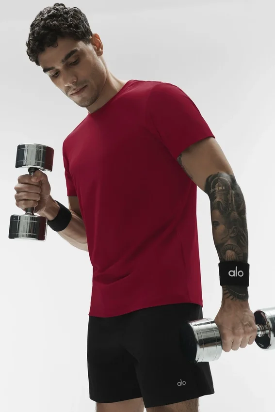 T-shirt à col rond et Manches courtes Conquer Reform - Garnet