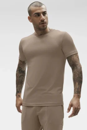 T-shirt à col rond et manches courtes Conquer Reform - Gravel