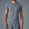 T-shirt à col rond et manches courtes Conquer Reform - Gris acier