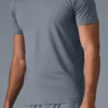 T-shirt à col rond et manches courtes Conquer Reform - Gris acier