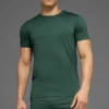 T-shirt à col rond et manches courtes Conquer Reform - Vert trèfle