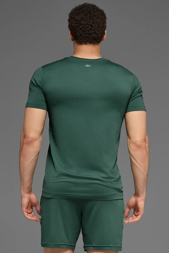 T-shirt à col rond et manches courtes Conquer Reform - Vert trèfle