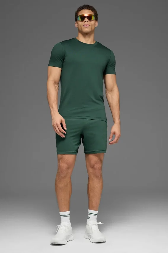 T-shirt à col rond et manches courtes Conquer Reform - Vert trèfle