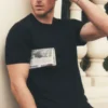 T-shirt à col rond et manches courtes en coton et cachemire « Ever Soft » - Noir