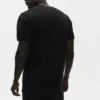 T-shirt à col rond et manches courtes en coton et cachemire « Ever Soft » - Noir