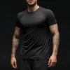 T-shirt à col rond et Manches courtes Idol - Noir