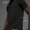 T-shirt à col rond et Manches courtes Idol - Noir