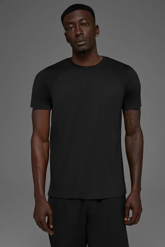 T-shirt à col rond et Manches courtes Idol - Noir