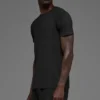 T-shirt à col rond et Manches courtes Idol - Noir