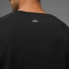 T-shirt à col rond et manches longues Alo Vapor - Noir