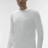 T-shirt à col rond et manches longues Conquer Reform - Blanc