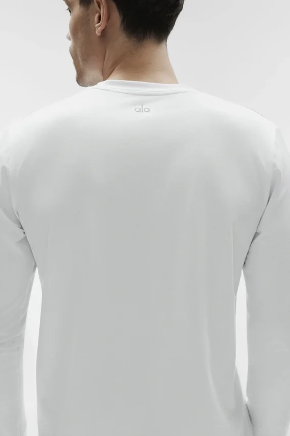 T-shirt à col rond et manches longues Conquer Reform - Blanc