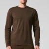 T-shirt à col rond et manches longues Conquer Reform - Espresso