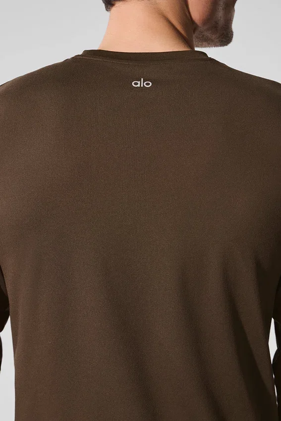 T-shirt à col rond et manches longues Conquer Reform - Espresso