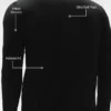 T-shirt à col rond et manches longues Conquer Reform - Noir