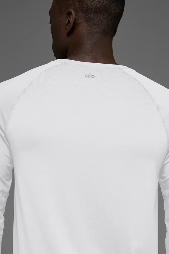 T-shirt à col rond et manches longues Idol - Blanc