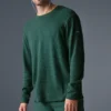 T-shirt à col rond à manches longues Elevate Waffle - Winter Ivy