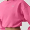 T-shirt court à col rond Accolade - Rose paradis
