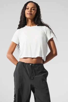 T-shirt court à manches courtes All Day - Blanc