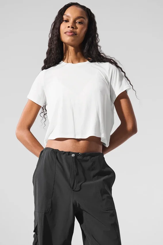 T-shirt court à manches courtes All Day - Blanc