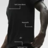 T-shirt de ville à manches courtes Essential - Noir