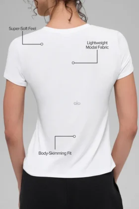 T-shirt à manches courtes All Day – Blanc