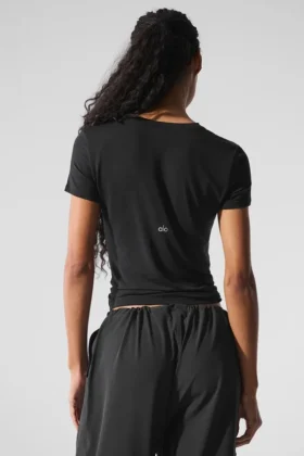 T-shirt à manches courtes « All Day » – Noir