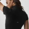 T-shirt à manches courtes Alo Softsculpt avec fermeture éclair intégrale - Noir