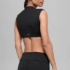 T-shirt à manches courtes Alo Softsculpt Capped Out - Noir