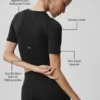 T-shirt à manches courtes Alo Softsculpt Precision — Noir