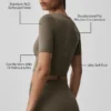 T-shirt à manches courtes Alo Softsculpt Precision – Olive Tree