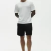 T-shirt à manches courtes « Coastal » en jersey de lin - Blanc