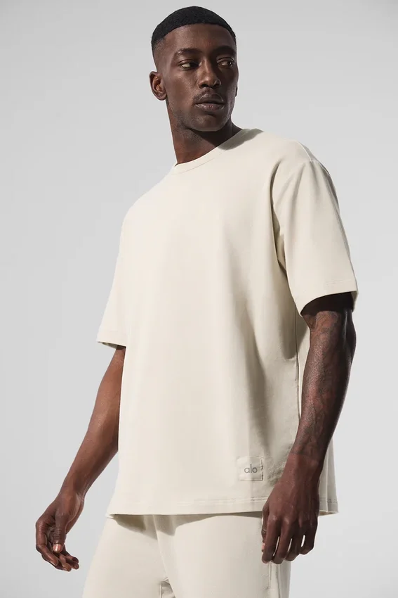 T-shirt à manches courtes Double Take - Beige