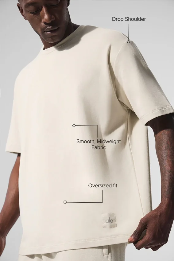 T-shirt à manches courtes Double Take - Beige