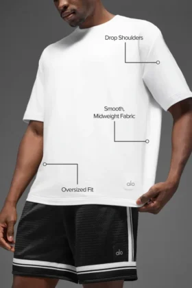 T-shirt à manches courtes Double Take – Blanc