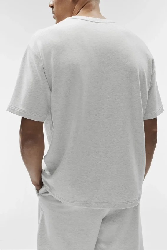 T-shirt à manches courtes Double Take - Blanc chiné