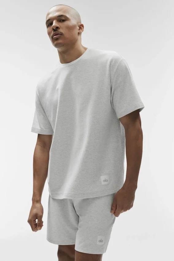 T-shirt à manches courtes Double Take - Blanc chiné