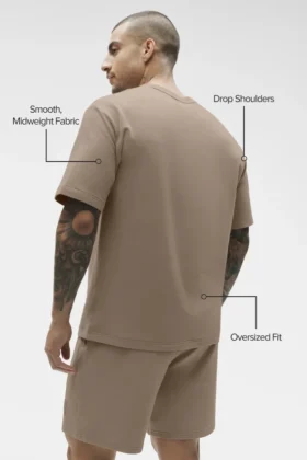 T-shirt à manches courtes Double Take – Gravel