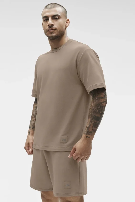 T-shirt à manches courtes Double Take - Gravel