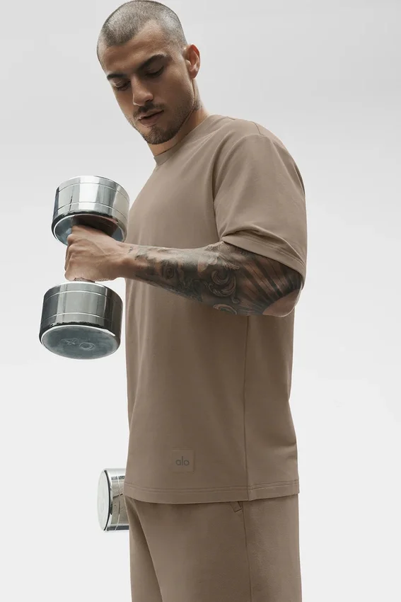 T-shirt à manches courtes Double Take - Gravel