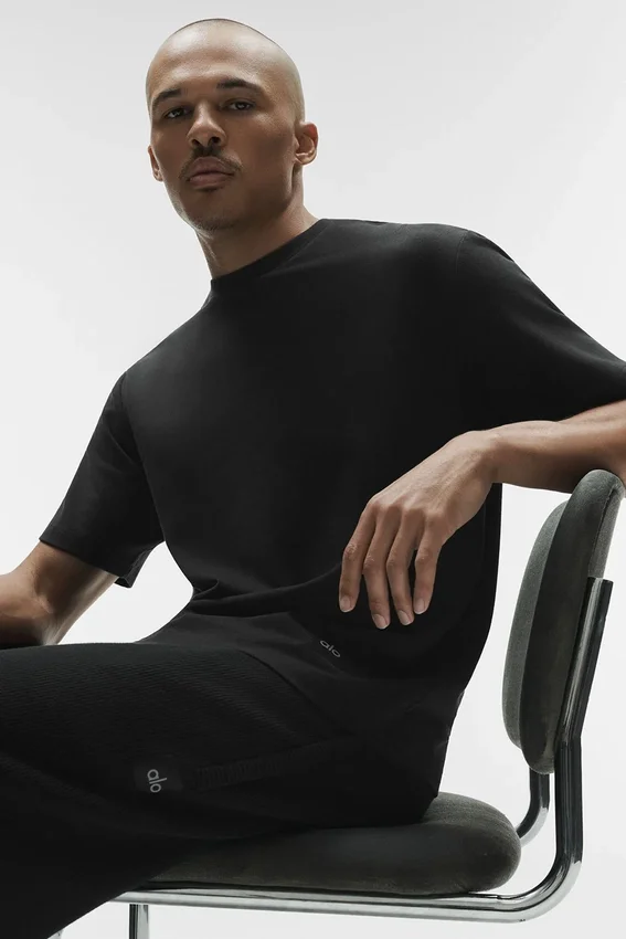 T-shirt à manches courtes Double Take - Noir